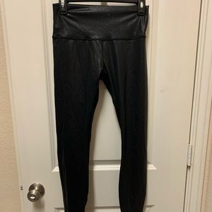 Lululemon black shimmer pants, like new size 8